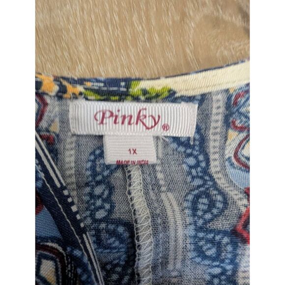 Sz 1X Pinky Paisley Duster Kimono - Boho! - Picture 11 of 13